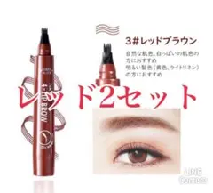 レッドブラウン2セットアイブロウ　眉ティントTINT MY 4-TIP BROW