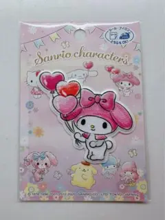 マイメロディ ハートの風船 ワッペン
