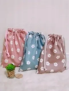 巾着袋　小物入れ　さくらんぼ　3枚セット