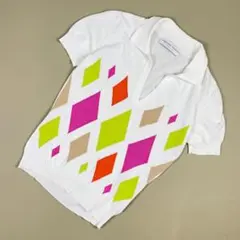美品 ファビアナフィリッピ サマーニット ホワイト サイズXXS*WA663