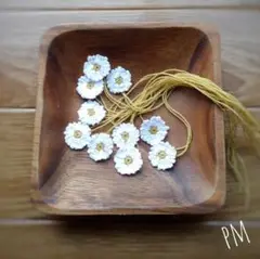 鍵針編みのハルジオン10枚