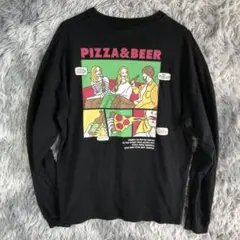 【BACK NUMBER】長袖 カットソー ブラック グラフィック Lサイズ