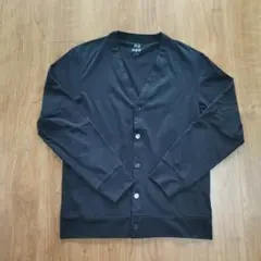 UNIQLO ブラック エアリズム　カーディガン S