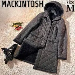 ✨良品✨マッキントッシュ グランジ キルティングロングコート ダークグレー 36