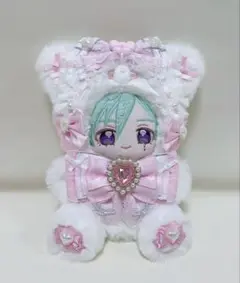 おすわり♥12.5cm♥ぬい服♥いつぬい♥くま♥バッグチャーム付き♥Y76