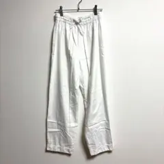✨良品✨ パジャマ パンツ ゆったり ウエストゴム オールシーズン 白 楽ちん