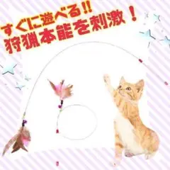 猫用品 猫じゃらし 羽じゃらし 鈴 おもちゃ フェザー