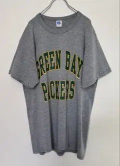 90s USA製 ラッセルアスレチック Tシャツ フットボールTシャツ グレー