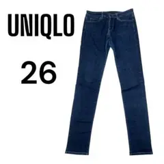 UNIQLO ☆27インチ ウルトラストレッチスキニーデニム　ブルー