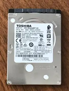 東芝 中古 内臓HDD 2.5インチ 1TB 7mm 正常