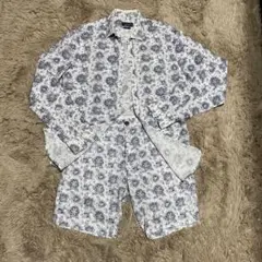ZARA ザラ ペイズリー柄 長袖シャツとショートパンツ セットアップ