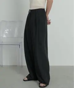 ツータックルーズスラックスパンツ/オールシーズン　L