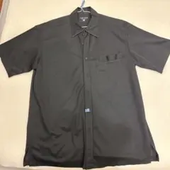 かりゆしウェア FINE STAR made in okinawa 半袖 黒