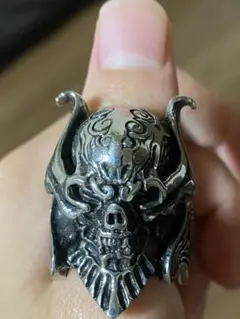 牙狼ガロ　魔導輪ザルバ　シルバーリング　刻印925 メンズ　16.5号　約40g 牙狼 GARO ザルバリング 925 魔導輪