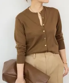 トップス deuxiemeclasse 2025SS FF30 GIZA CARDIGAN Deuxieme Classe カーディガン *FF30 GIZA レディース