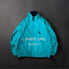 LANS’END ティファニーブルー ライトブルゾンスウィングトップジャケット