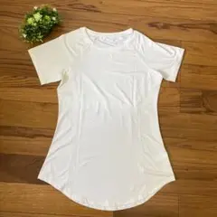 トレーニングホワイトＴシャツMサイズ夏レディースおしゃれ爽やか