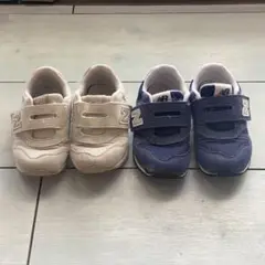 new balance 373 アイボリー14.5 ネイビー15ベビーシューズ