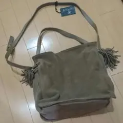 ナノ・ユニバース スエードレザーショルダーバッグ