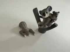 コアラと子供コアラとなまけものフィギュアセット