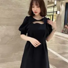 nice claup ミニワンピ ブラック