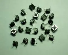 タクトスイッチ４Ｐ　6x6x4.3mm　20個+4個　24個セット