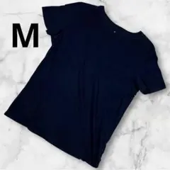 無印良品　MUJI メンズ Tシャツ M 紺　ネイビー