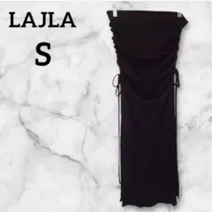 美品✨LAJLA ブラック【S】ベアトップ ワンピース タイト