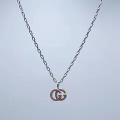 【新品同様・参考定価15万】グッチ ネックレス ペンダント ホワイトゴールド