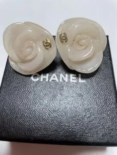 CHANEL シャネル イヤリング ヴィンテージ カメリア ピンク