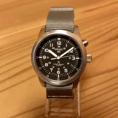 完動美品 SEIKO 「S」サス AGS 5M22-6C20 黒文字盤 ケース付 SEIKO セイコー 5M22-6C20 AGS SUS サス 自動巻腕時計 黒文字盤