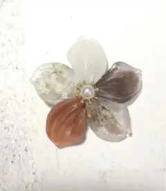 お花　レジン　ハンドメイド　ヘアゴム