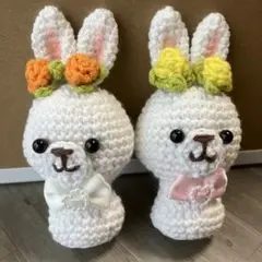 ウサギ　ぬいぐるみ セット　うさぎさん　可愛い　あみぐるみ