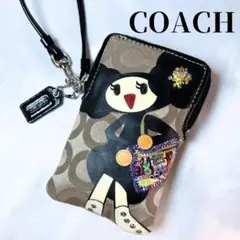 【新品未使用】コーチポピーちゃん　ピンキー　コインケース　ミニポーチ【154】 新品未使用】コーチポピーちゃん ピンキー コインケース