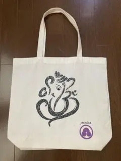 ガネーシャプリントエコバッグ Jasmine 約40cm x 35cm