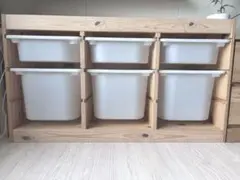 IKEA イケア　トロファスト　TROFAST おもちゃ箱　収納ラック　木製