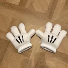 ミッキー風手袋 ホワイト