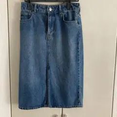 H&Mデニムタイトスカート ブルー EUR34
