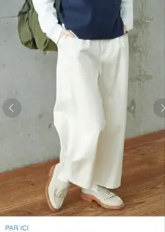パーリッシィ　チノタックパンツ　キナリ