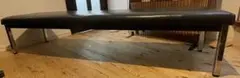 4〜5人　コクヨ　ロビー　ベンチ　待合室　ソファ　黒　ステンレス　レザー　180