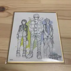 僕のヒーローアカデミア　原画展 色紙 ホークス　常闇　耳郎