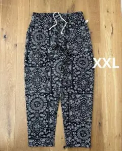 COOKMAN シェフパンツ XXL ペイズリー ブラック 未使用品