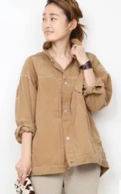 美品★Deuxieme Classe★プリーテッドジャケット