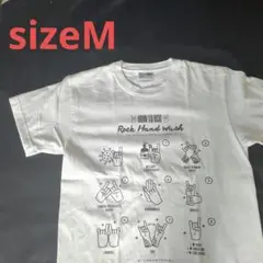 SECOND CRUTCH ロックハンドウォッシュ Tシャツ M