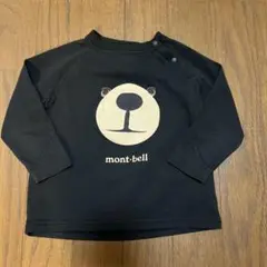 mont-bell クマ顔プリント 長袖カットソー 80