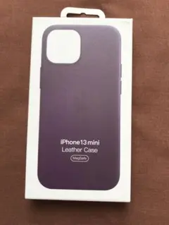 Apple純正 iPhone 13 mini レザーケース　ダークチェリー