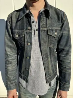 RRL ブラックデニム ジャケット (Levi's 3rd好きな方に是非！) USA製/Limited Edition】RRL “Black On Black Denim Jacket” L