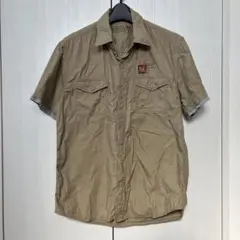 【即納】 BROOKLYN N.Y. メンズ 半袖シャツ ミリタリー カーキ L