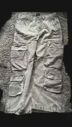 H&M カーゴデニムパンツ