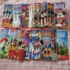 ディズニーランド☆ガイド、ガイドマップ、トゥデイまとめ売り☆平成